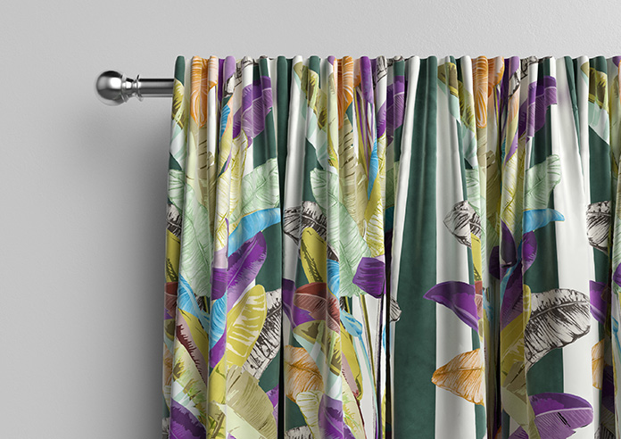 Palm Springs, Green Stripe - Made To Measure Curtains - Image 10